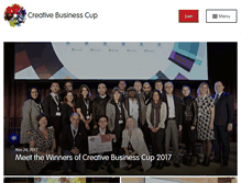 Tablet Screenshot of creativebusinesscup.com